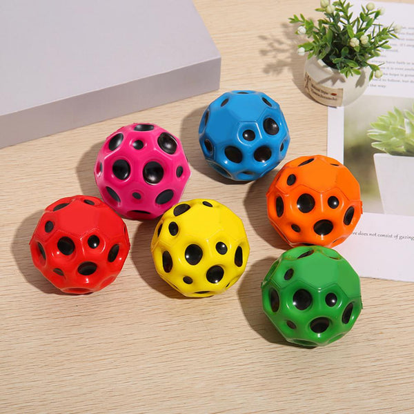 Hole Ball Soft Bouncy Antifall Moon Shape Porous Kids Indoor Outdoor Outdoor Toy Balls