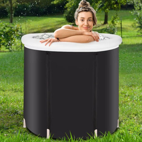 Ice Baths Inflatable Air Ring Pvc Tub Holder Foldable Ice Buckets