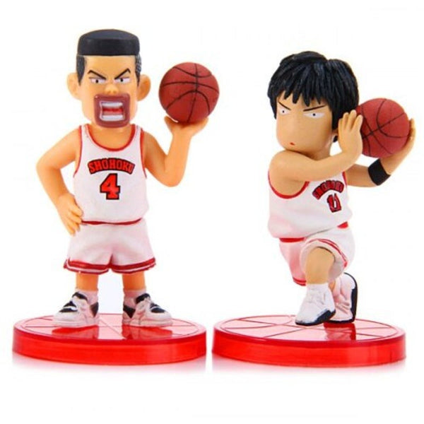 8Cm Cartoon Model Slam Dunk Characteristic Action Figurine Toy 5Pcs White Character Figurines