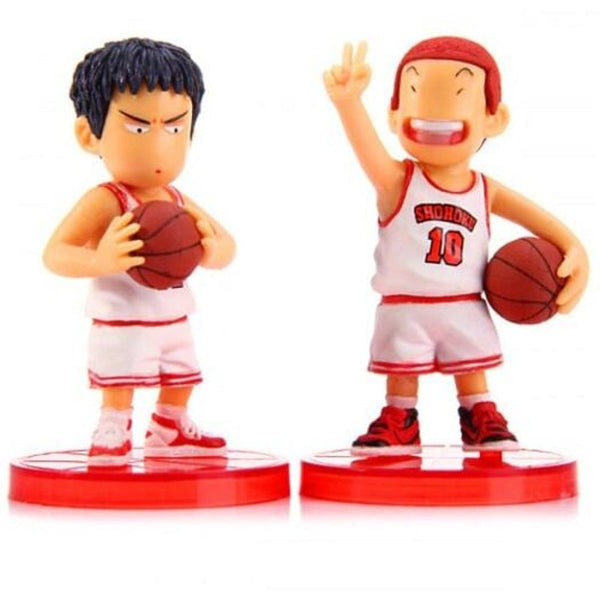 8Cm Cartoon Model Slam Dunk Characteristic Action Figurine Toy 5Pcs White Character Figurines