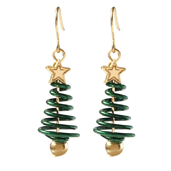 Veile Studios Christmas Tree Star Diy Fashion Jewellery For Women Earrings