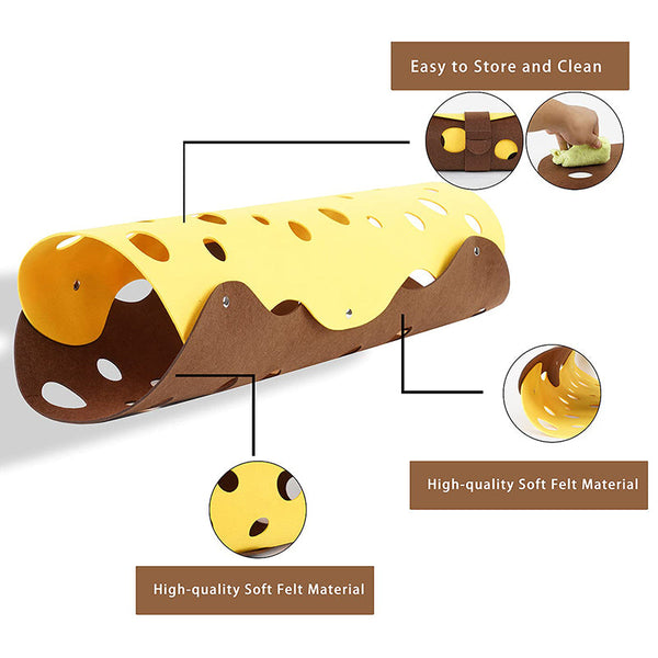 Collapsible Felt Cat Tunnel Nest Interactive Toys Cat Toys