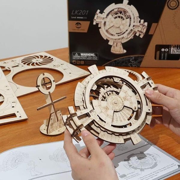 3D Perpetual Calendar Wooden Model Kits Brain Teasers Sets Lk201 Puzzles