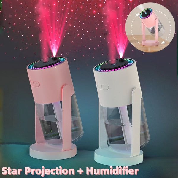 Projection Starry Sky Top Ambient Light Humidifier Portable Car Home Usb Spray Humidifiers