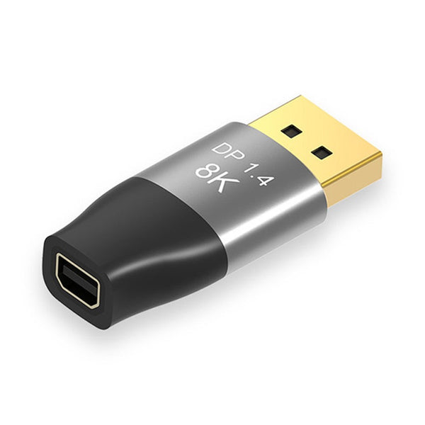 8K 60Hz Mini Dp To Adapter 4K 144Hz Bi Directional Displayport Male Female Converter For Computer Pc Moni Monitor/Av Cables & Adapters