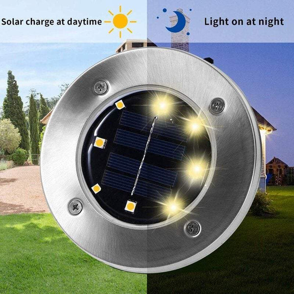 Grow Tents Lights 8Pack Solar Floor Led Warm Outdoor Waterproof Garden Landscape Suitable For Roads Courtyards Decks Terraces Walkways Landscape & Wal