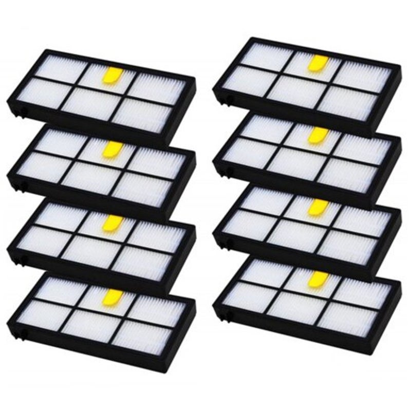 8Pc For Irobot Roomba 890 894 860 861 880 870 980 960 964 Vacuum Cleaner Hepa Filter Black Vacuum Cleaner Parts