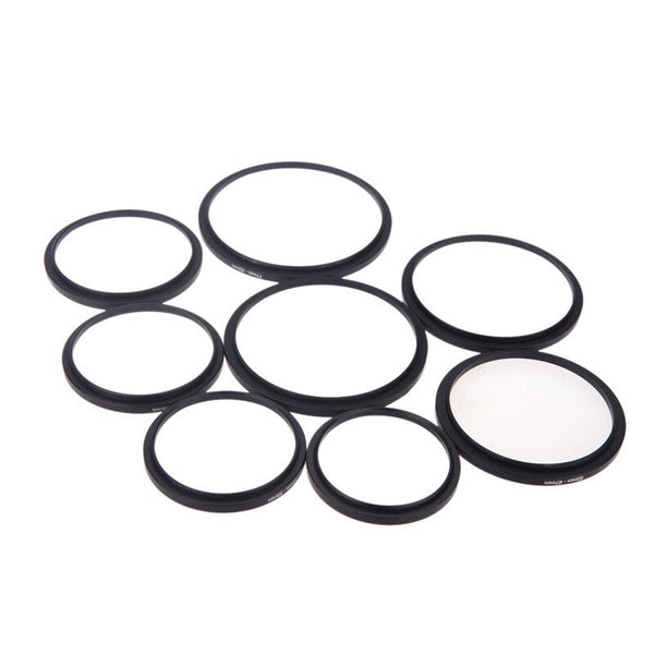 8Pcs Filter Lens Camera Step Up Rings Adapter 49 52 55 58 62 67 72 77 82Mm Cables & Adapters