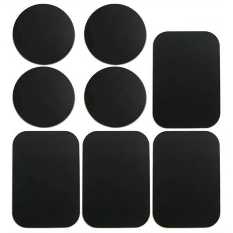 8Pcs Metal Plates Sticker Replace For Mag Netic Car Mount Holder Cell Phone Locator Technology Black Mounts & Holders