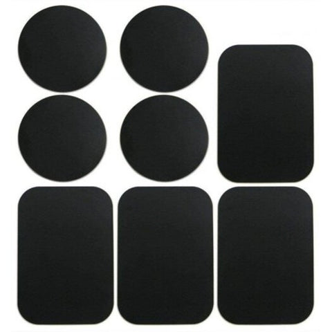 8Pcs Metal Plates Sticker Replace For Mag Netic Car Mount Holder Cell Phone Locator Technology Black Mounts & Holders
