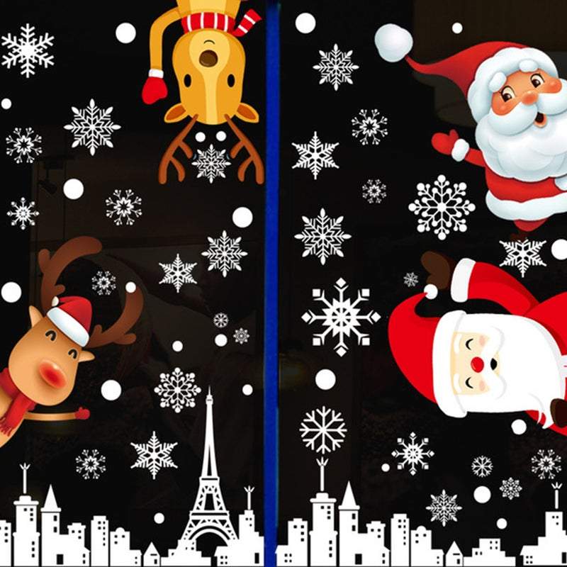 Decorative Stickers 8 Sheets Christmas Decorations Seasonal Decorations