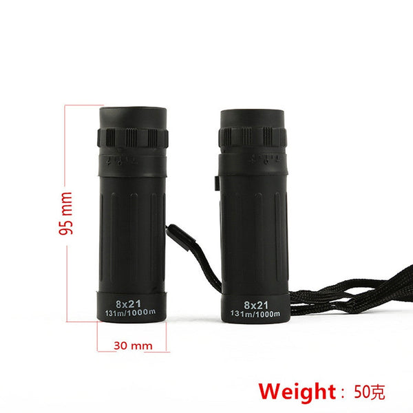 8X Monocular Telescope 8X21 Camping Sports Handy Scope Compact Binoculars Portable Black Wholesale Binoculars & Monoculars