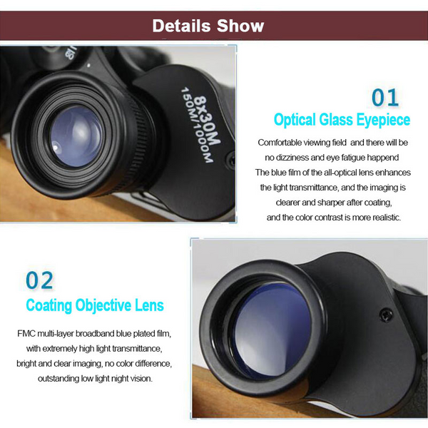 8X30 Professional Military Telescope Lll Night Vision Powerful Binoculars Outdoor Binoculars & Monoculars