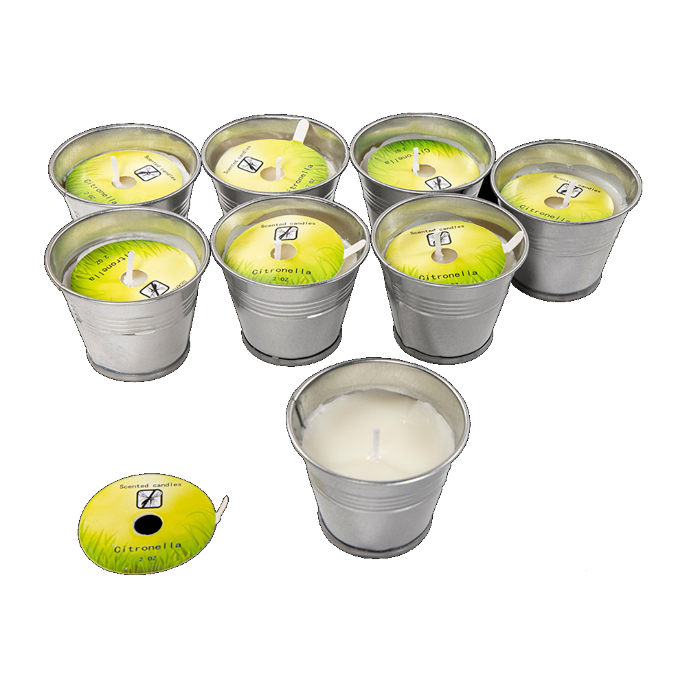 8X Mosquito Insect Bug Repellent Small Bucket Citronella Candles Repellents & Deterrents