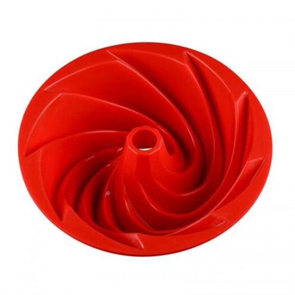 9 Inch Hollow Spiral Food Grade High Temperature Cake Mold Red Muffin Pans & Baking Moulds