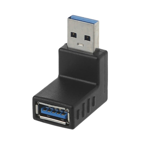 90 Degree Angle Usb 3.0 Male To Female Connector Adapter For Laptop Pc Black Usb Cables Hubs & Adapters