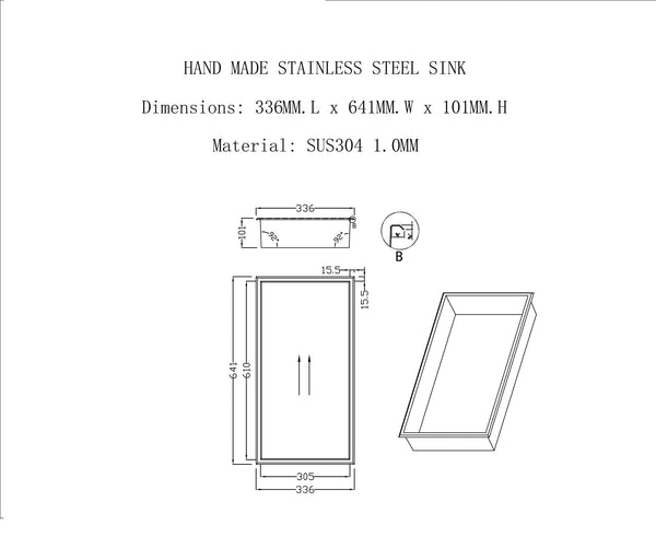 641 X 336 101Mm Shower Niche Single Shelf Organizer No Tile Needed In White Shelves