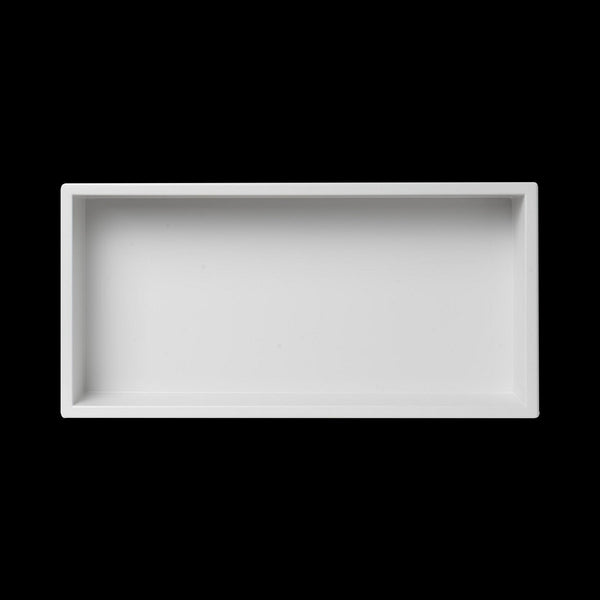 641 X 336 101Mm Shower Niche Single Shelf Organizer No Tile Needed In White Shelves