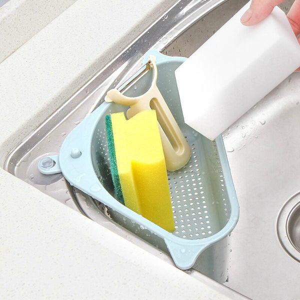 Kitchen Sink Suction Cup Sponge Holder Draining Shelf Organisation Racks & Holders