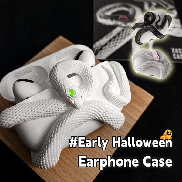 Creative Horrible Snake Wireless Earphone Case For Airpods Pro Halloween Cover Earbud Cases