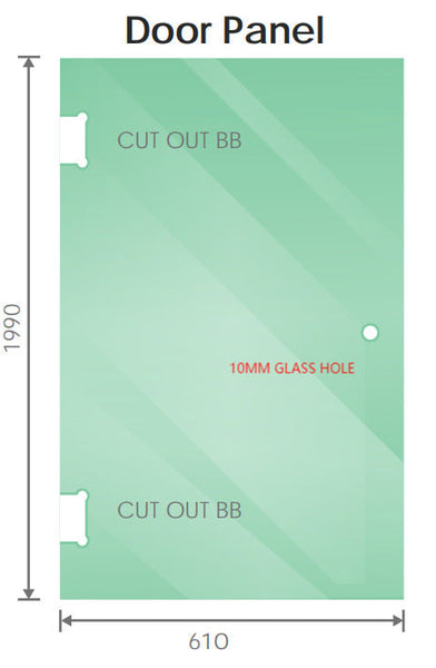 90X110cm Double Door Corner Shower Screen With Channels And Ss Hinges Chrome Shower Enclosures