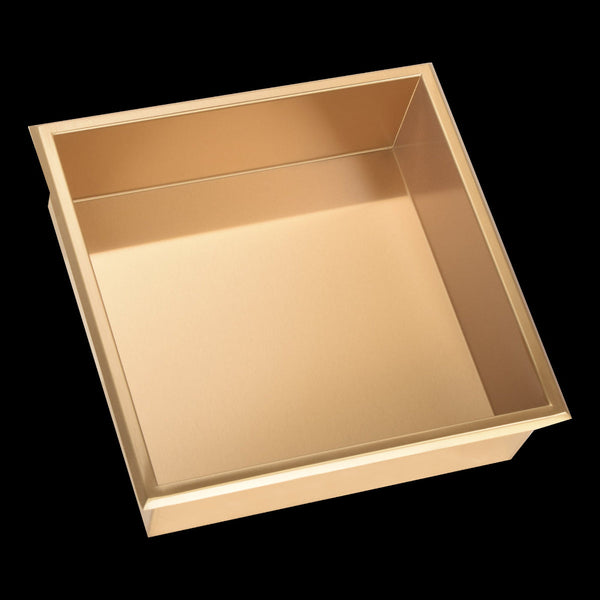 336 X 101Mm Shower Niche Single Shelf Organizer No Tile Needed In Gold Shower Shelves & Organisers