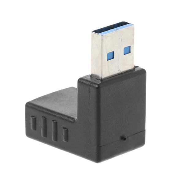 90 Degree Angle Usb 3.0 Male To Female Connector Adapter For Laptop Pc Black Usb Cables Hubs & Adapters