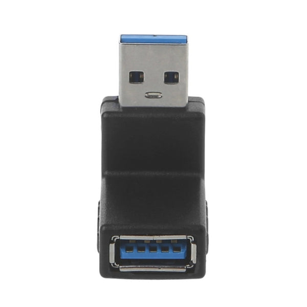 90 Degree Angle Usb 3.0 Male To Female Connector Adapter For Laptop Pc Black Usb Cables Hubs & Adapters