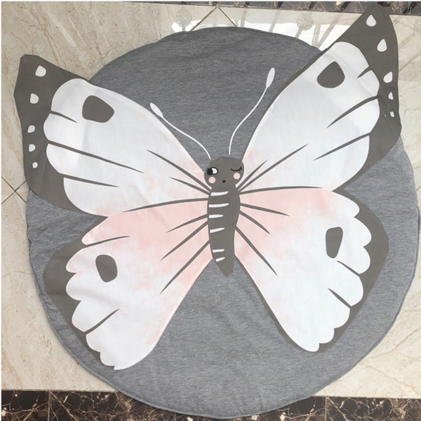90 X 90Cm Kids Play Game Mats Butterfly Rugs & Carpets