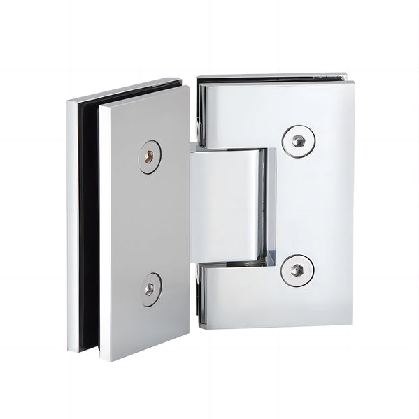 90Cm Frameless Diamond Shower Screen With Channels And Brass Hinges Chrome Shower Enclosures