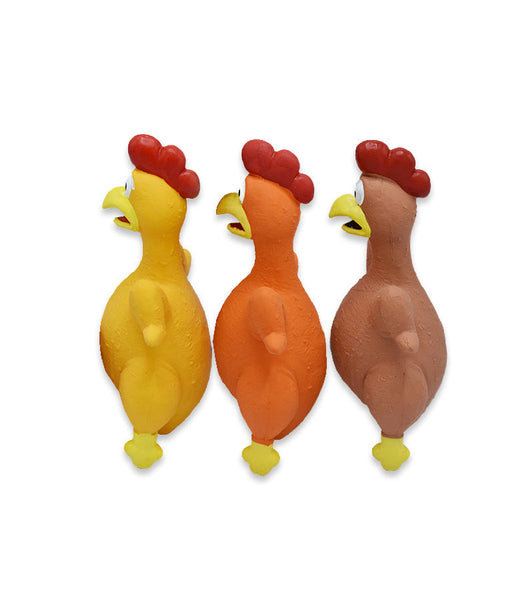 Pet Dog Toy Squeaky Chicken Latex Chew Resistant For Large And Medium Dogs Boredom Relief Sound Making Puppies Dog Toys