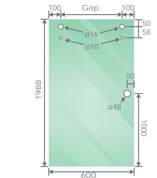 120X80cm Frameless Glass Sliding Corner Shower With Black Rail And Hardware Shower Doors