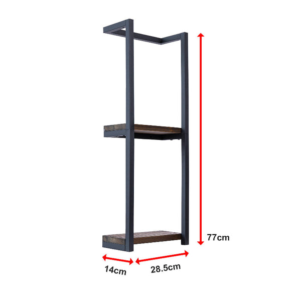 Stylish Bathroom Towel Storage Rack With Wooden Shelves Towel Racks