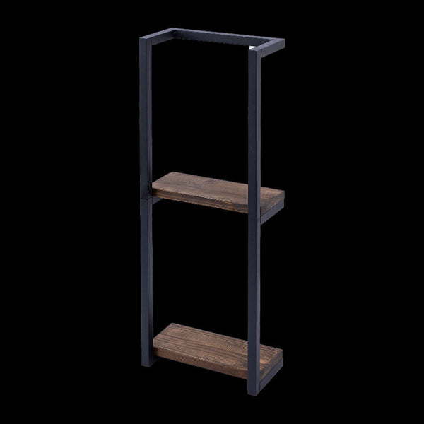 Stylish Bathroom Towel Storage Rack With Wooden Shelves Towel Racks