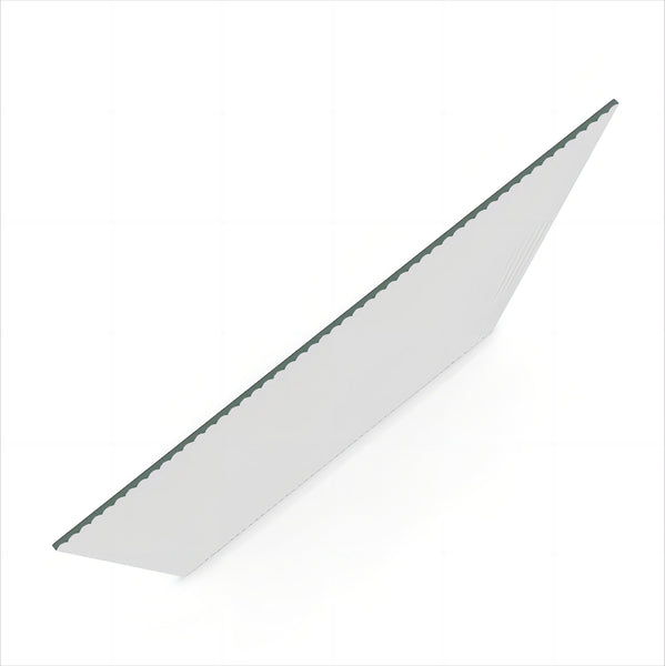 70Cm Reeded Glass Shower Screen With Black Wall Channel & Square Pole Shower Enclosures