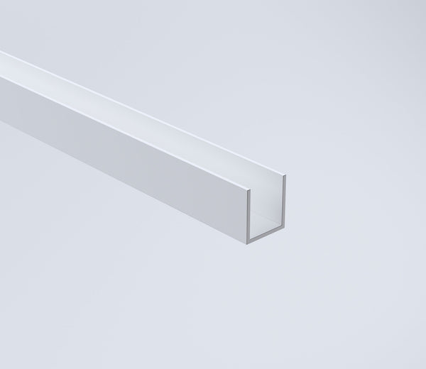Della Francesca 80Cm Reeded Glass Shower Screen With White Wall Channel & Square Pole Shower Enclosures