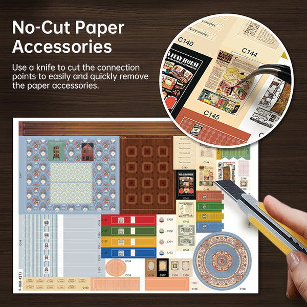 Diy Fairy Tale Wonderhous: Mini Bookends Assembleable Houses Gifts Home Decor Doll Houses