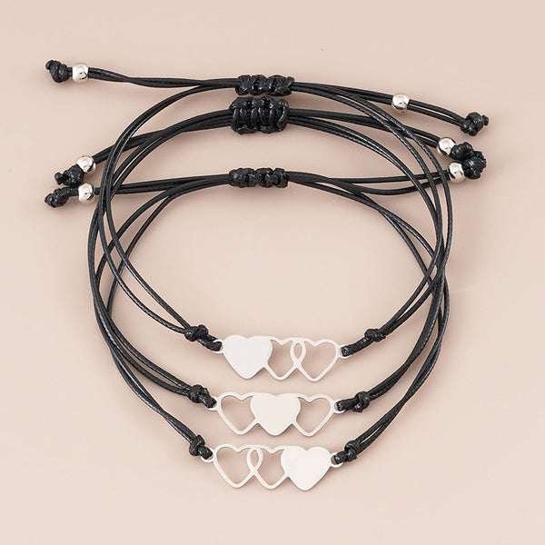 Veile Studios Mother Daughter Love Mother's Day Braided Bracelet Set Bracelets