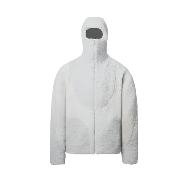Mens Fashion Lamb Wool Hooded Zipper Coat Sweatshirt Casual Male Tops Coats Jackets & Vests