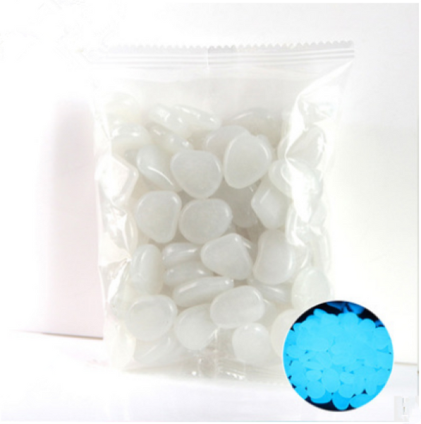 100Pcs Glow In The Dark Luminescent Garden Pebbles Glowing Stones Rocks Pebbles Stones & Step Stones