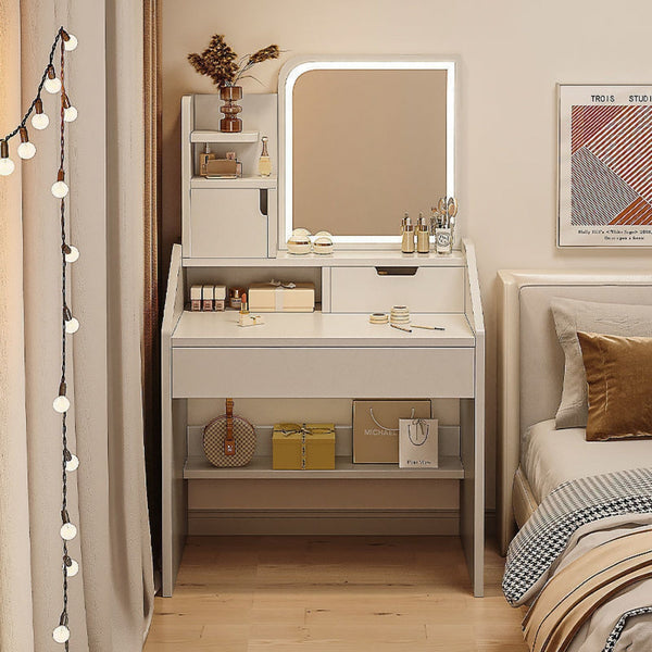 Makeup Vanity Mirror Desk Table With Led Lighting Makeup Mirrors