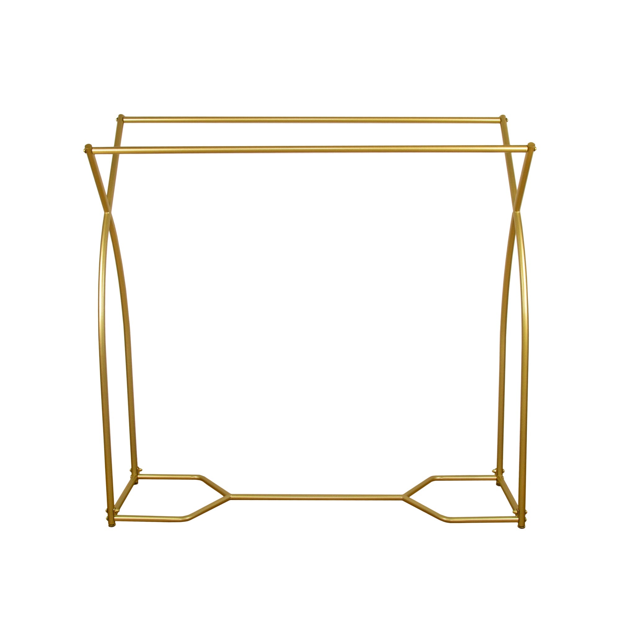 Commercial Clothing Garment Rack Retail Shop In Gold Shop Display Racks