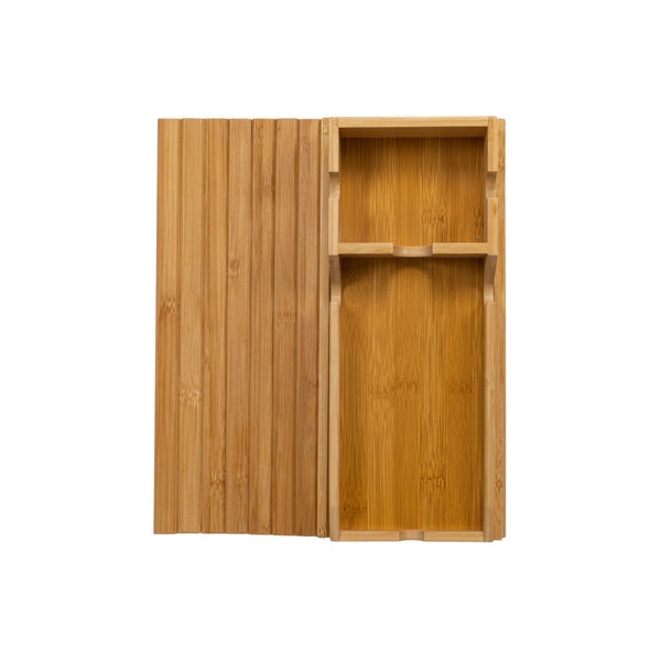 Bamboo Sofa Arm Tray Couch Phone Holder Anti Slip For Snacks Drinks Trays