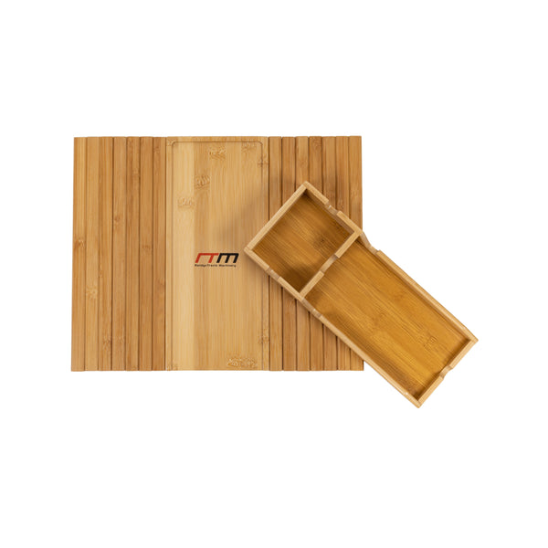 Bamboo Sofa Arm Tray Couch Phone Holder Anti Slip For Snacks Drinks Trays