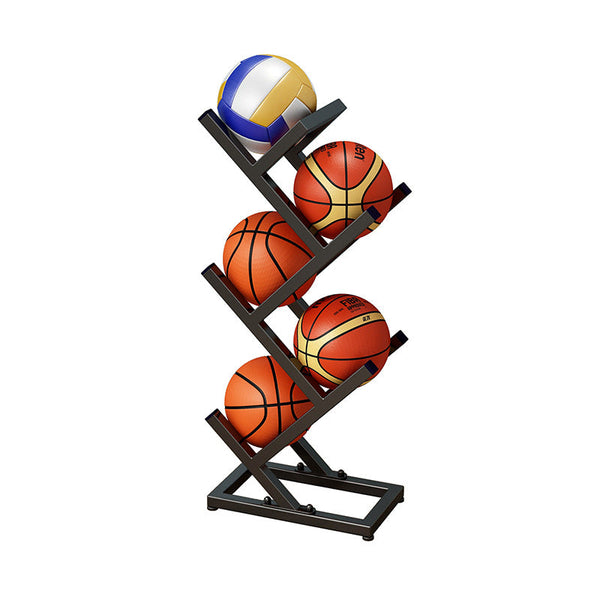 Ball Trolley Rack Display Stand Basketball Football Storage Ball Racks