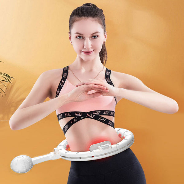 Weighted Hoola Hoop With 24 Detachable Knots Adults Loss Exercise In 1 Abdomen Massage Fitness Abdominal Machines