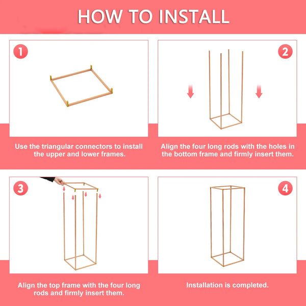 Rose Gold Metal Flower Stand Plant Stands