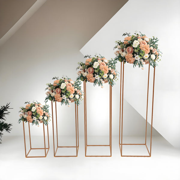 Rose Gold Metal Flower Stand Plant Stands