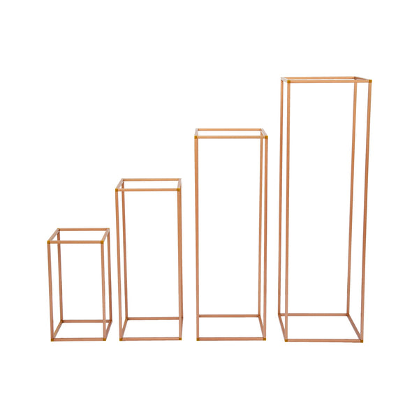 Rose Gold Metal Flower Stand Plant Stands