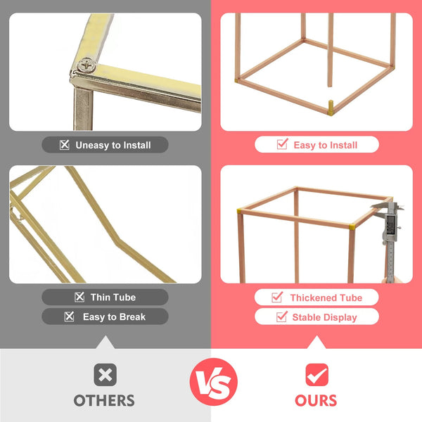 Rose Gold Metal Flower Stand Plant Stands